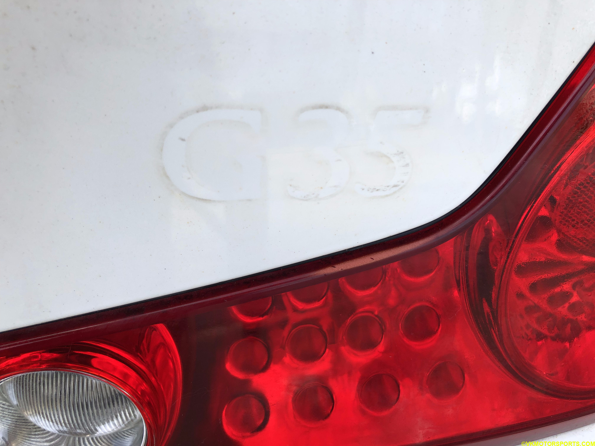 Figure 3. G35 emblem removed