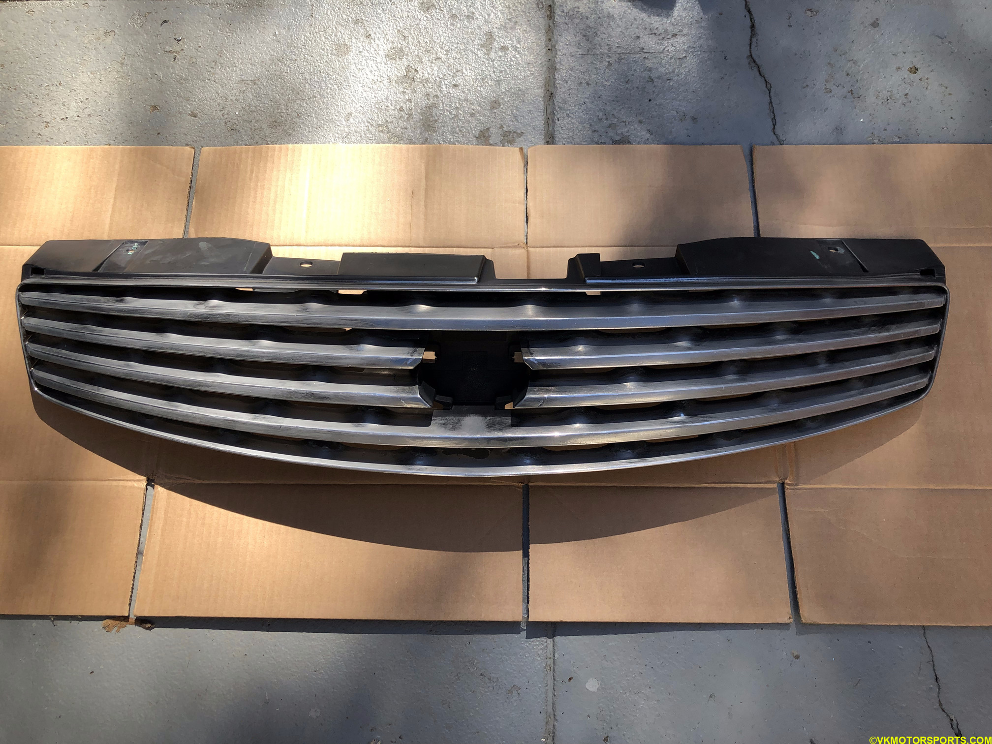 Figure 4. Grille with emblem removed and surface sanded