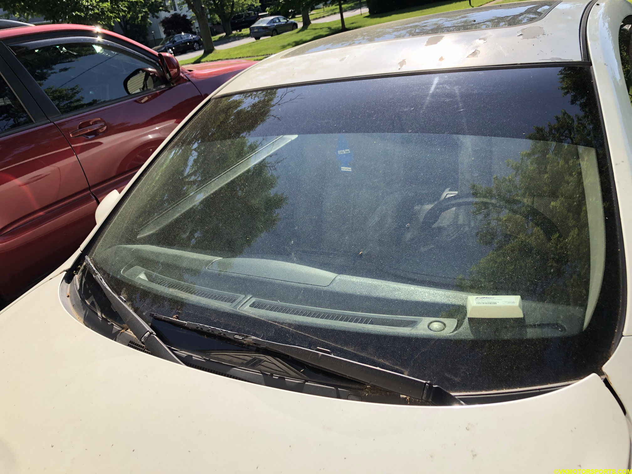 Figure 8c. 5% tint on windshield top strip