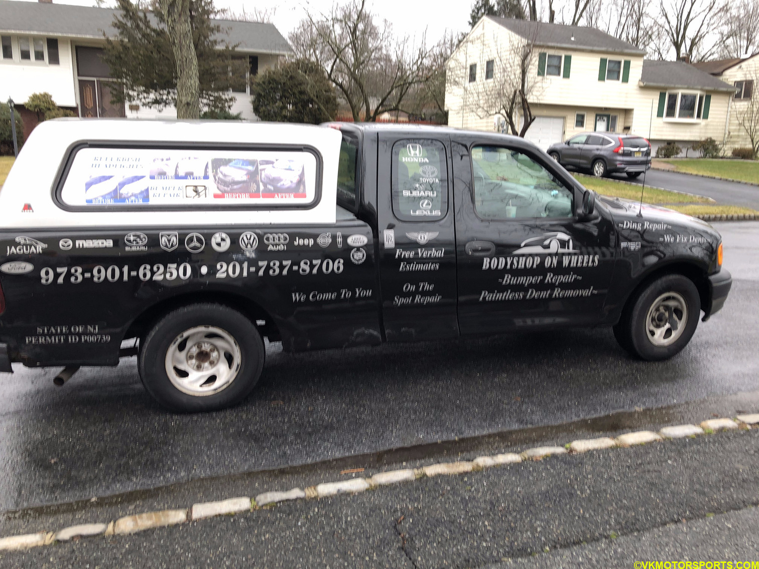 Figure 17. Hired a mobile body shop