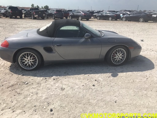 Figure 5. Porsche Boxster S at the Copart TX lot - passenger side view