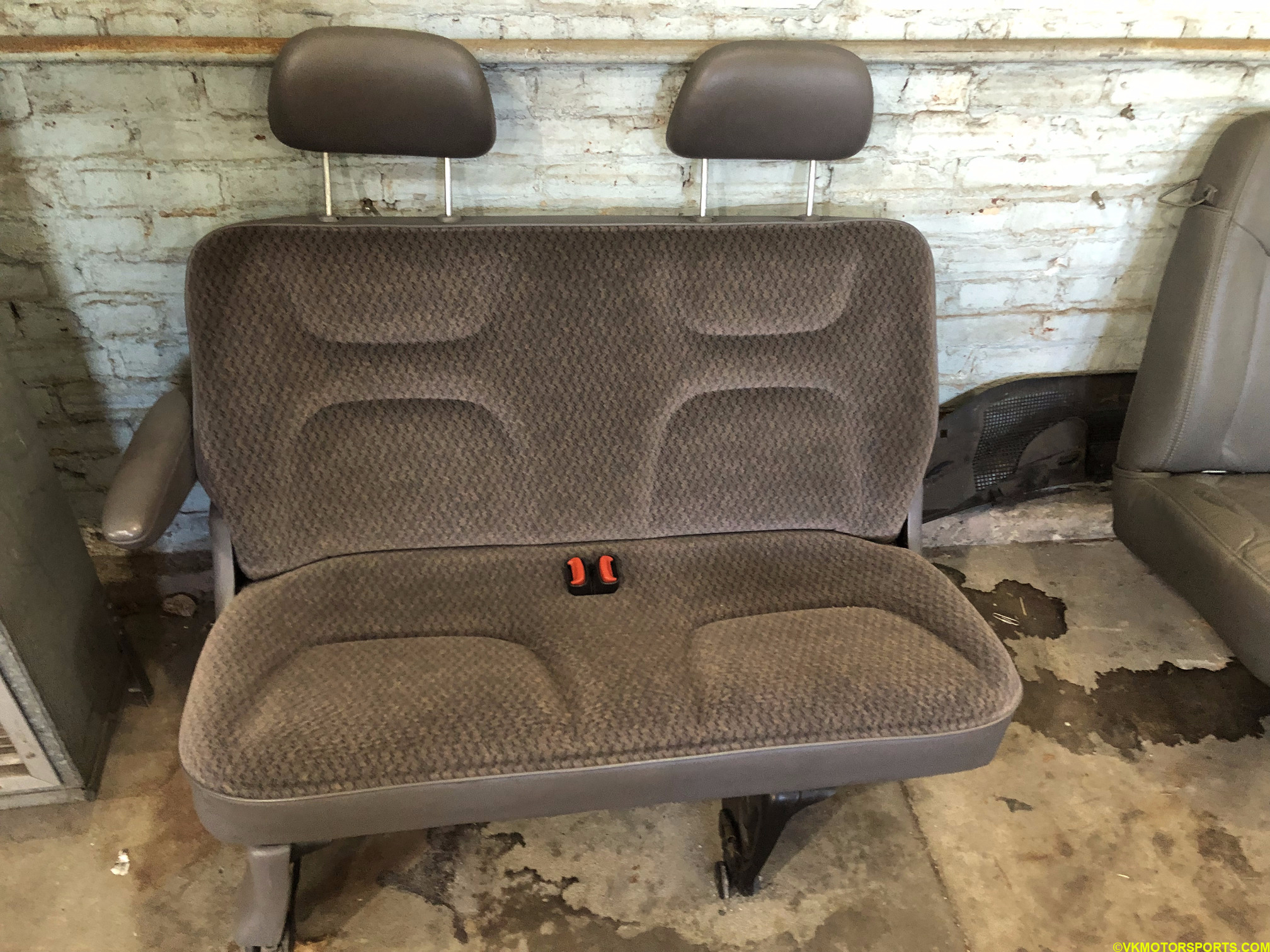 Figure 4. Waiting area couch is actually bench seats from a car