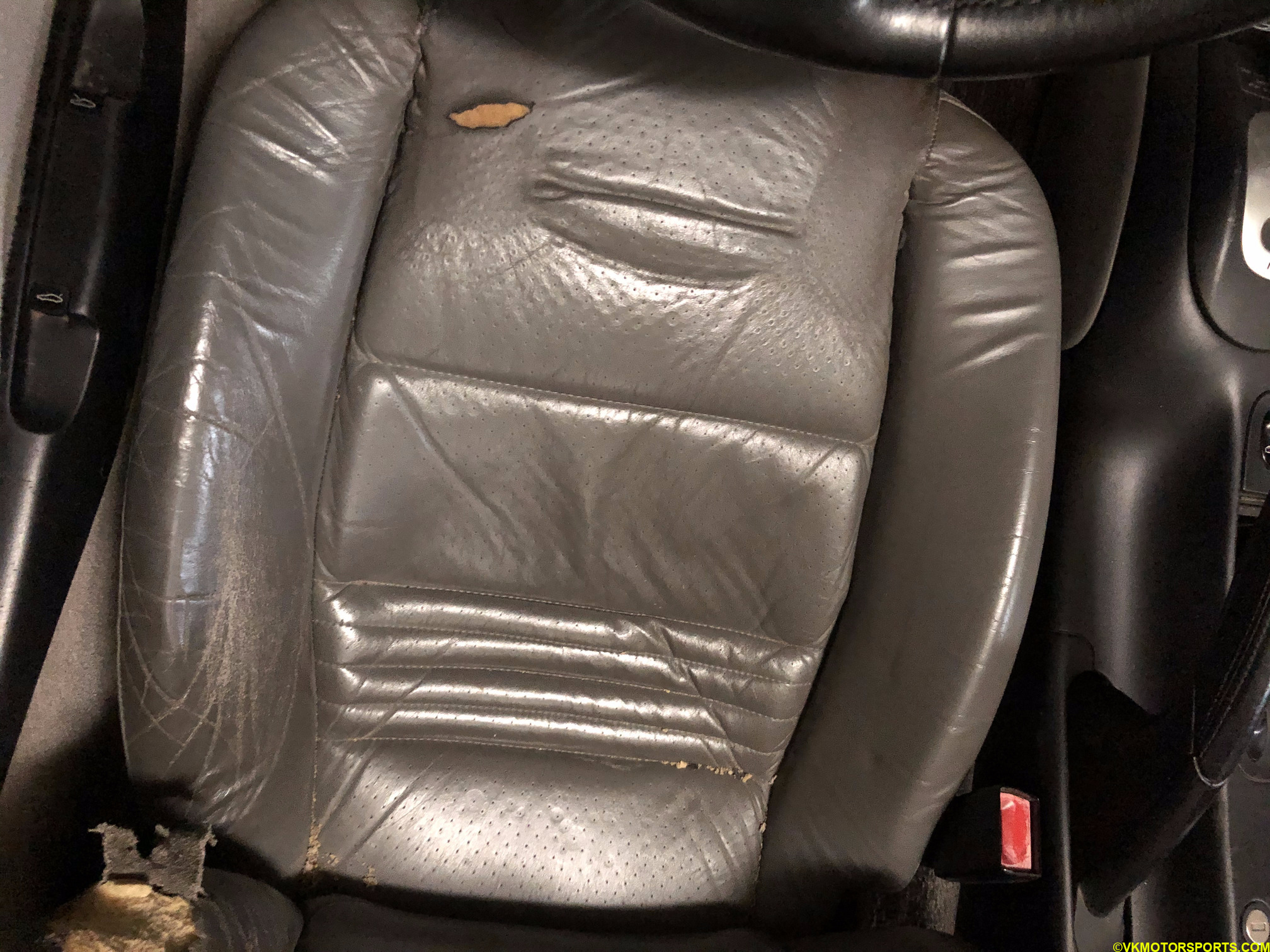 Figure 2. Driver's seat torn base