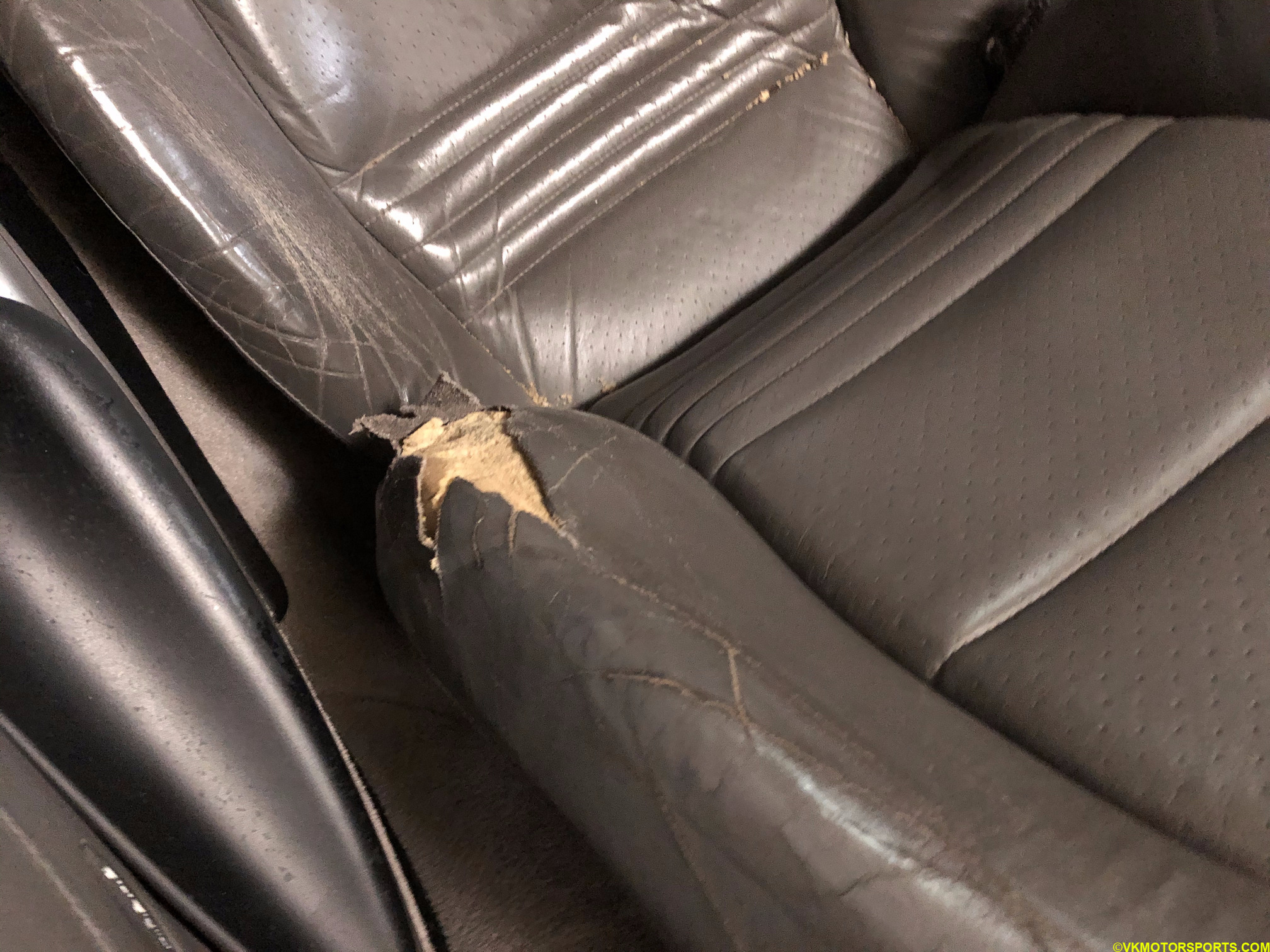 Figure 1. Driver's seat torn bolster
