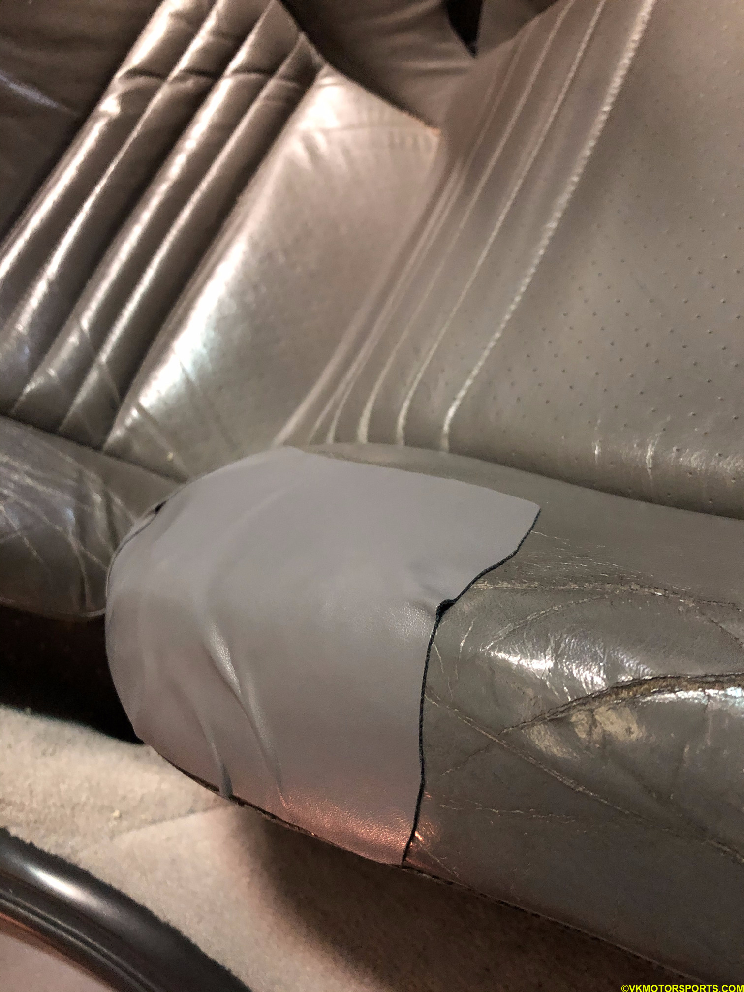 Figure 4. Driver's seat patched bolster