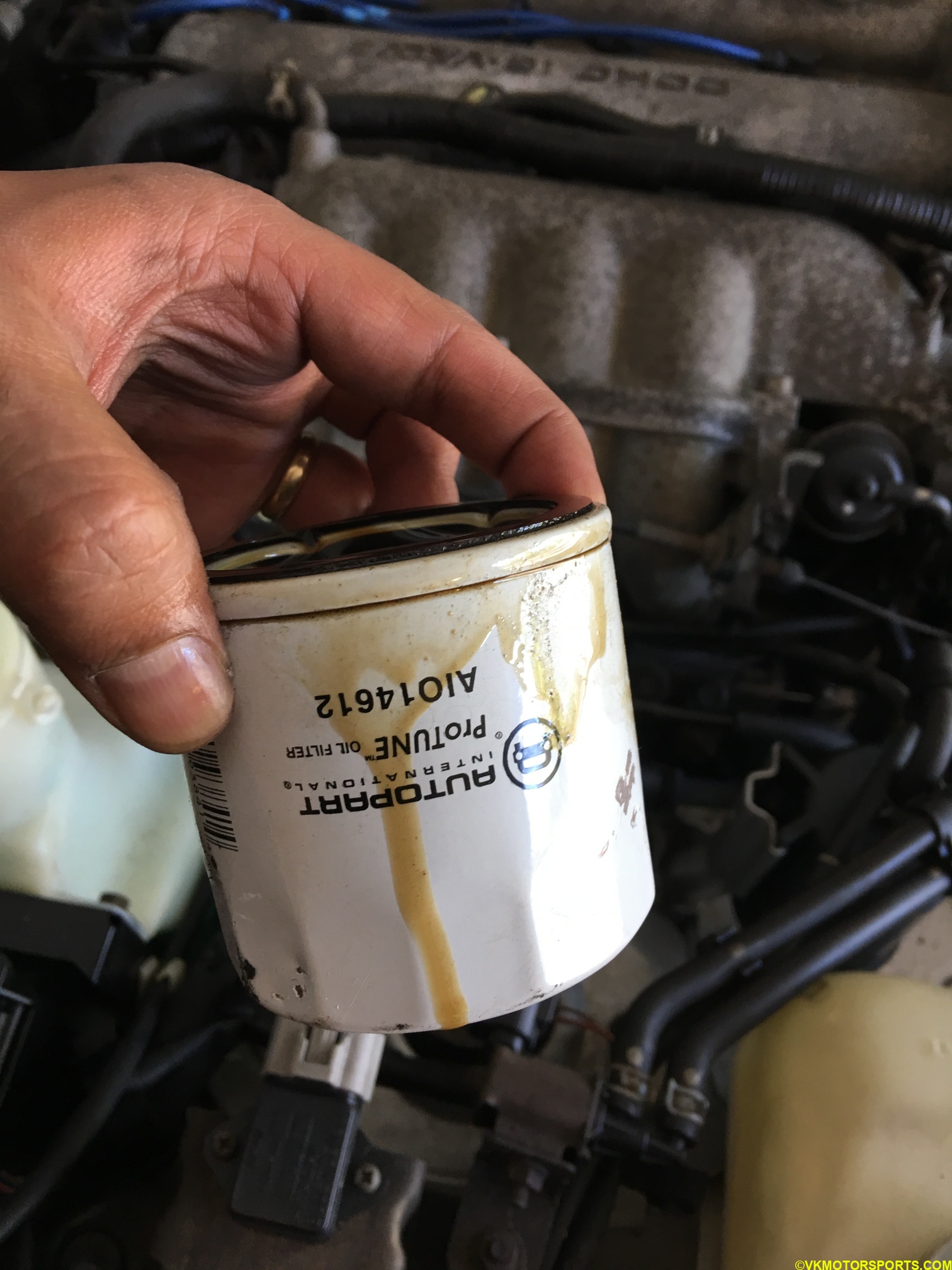 Figure 11. Old oil filter is now out