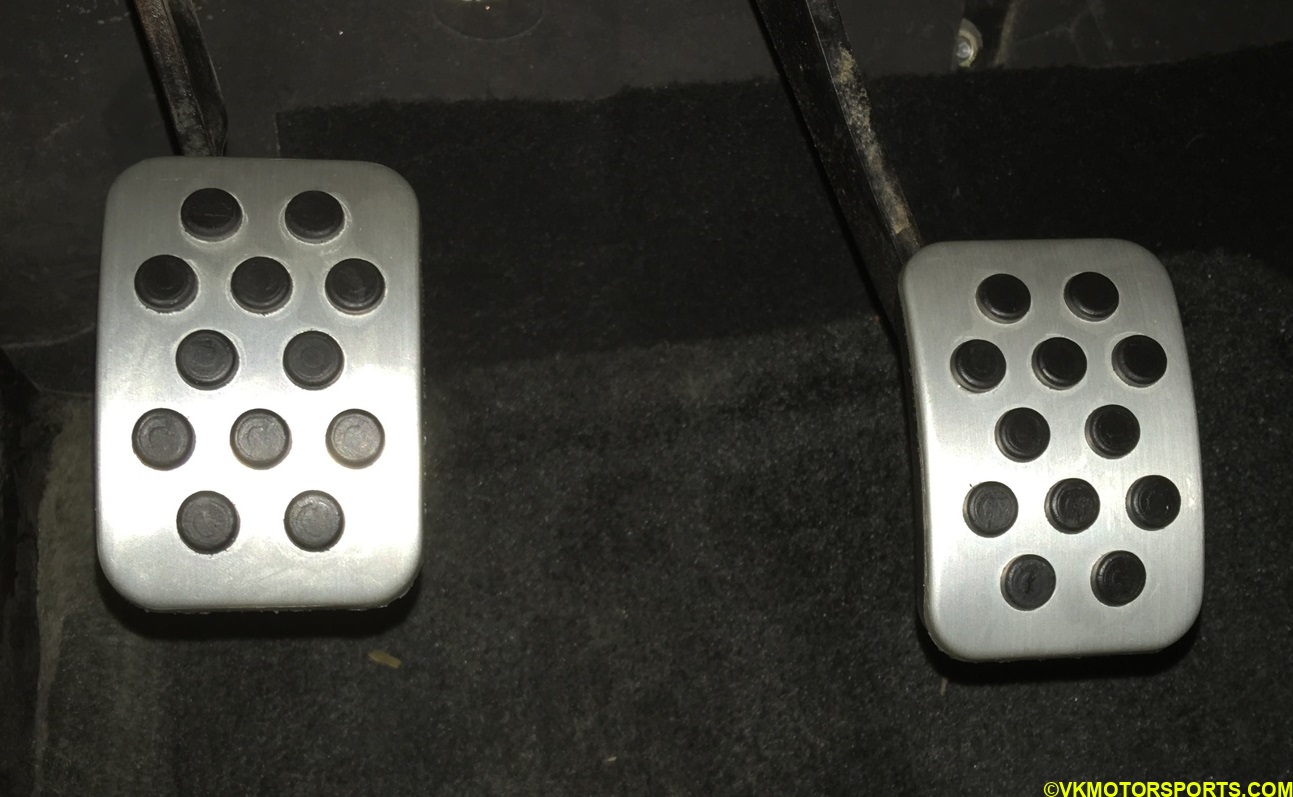 Clutch and Brake Pedal Covers Installed