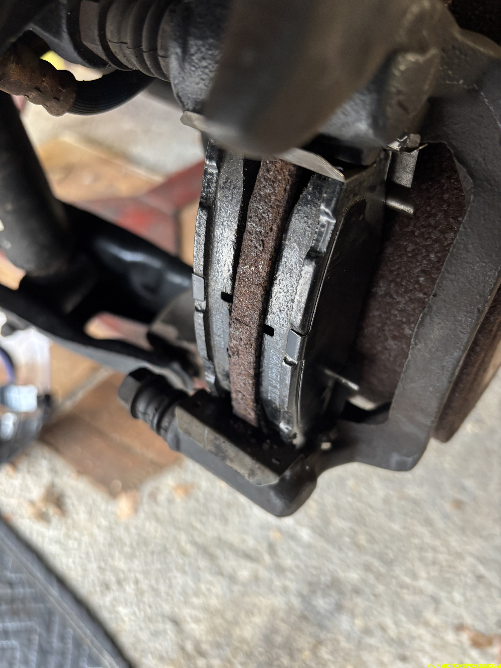 Figure 16. Install new brake pads and clips
