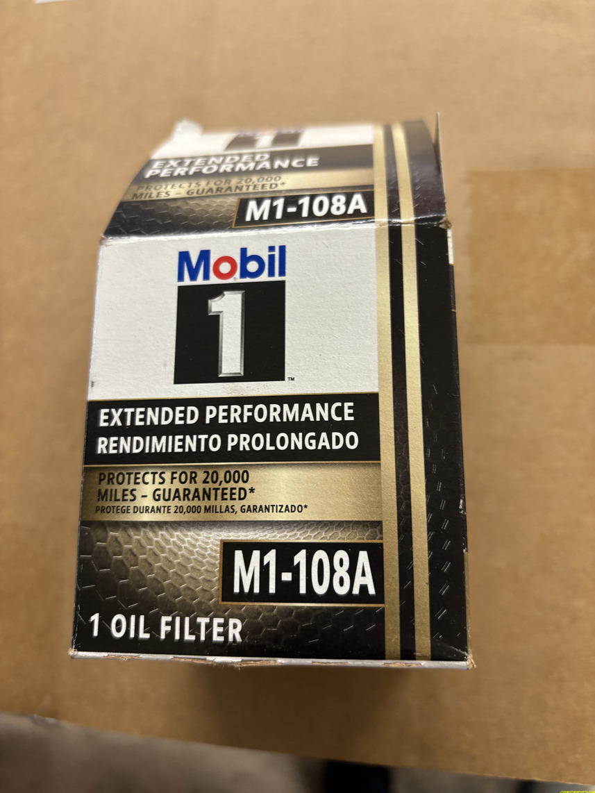 Figure 3. Mobil1 M1-108A oil filter