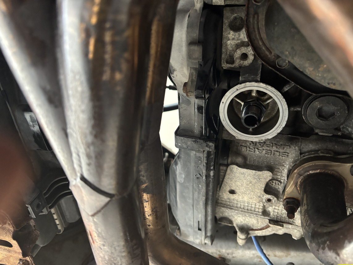 Figure 9. Oil filter area cleaned